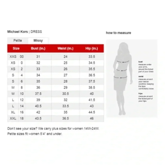 Michael Kors Jacquard Fit & Flare Ruffle Sleeveless Dress Plus Size XL - Picture 16 of 16